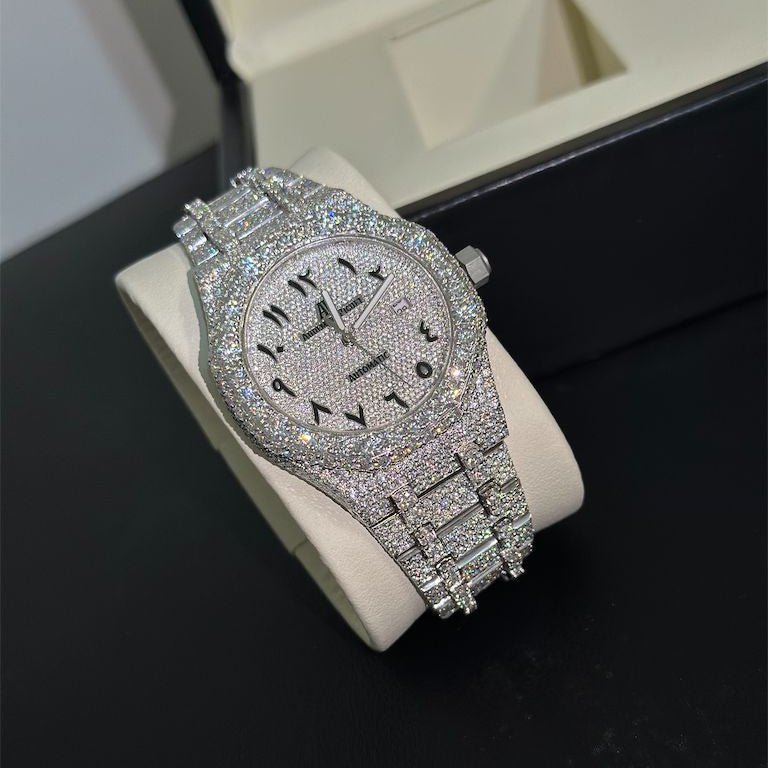 41mm All-Silver Royal Arabic Dial Watch