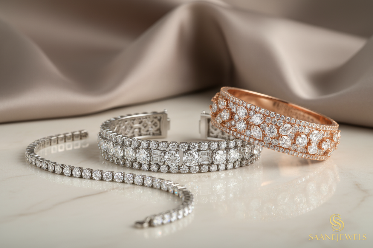 squear images diamond Bracelets saaneajewels brand